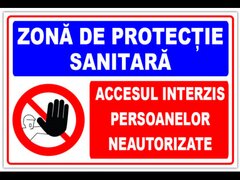 Panou pentru zona de protectie sanitara